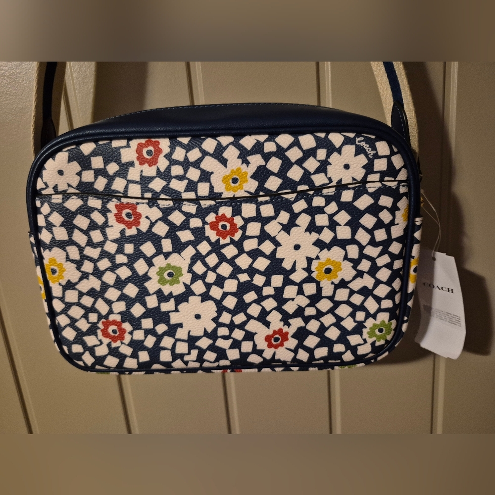 Coach Jamie Camera Crossbody Deep Blue Multi NWT - Picture 2 of 10